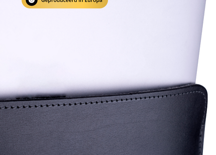 Baltan Leren Laptop Sleeve - Voor MacBook Air - Laptophoes - 15 inch - Zwart