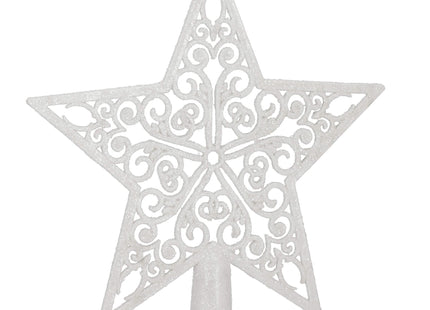 Kerstboom Piek | Ster | 22 cm | Zilver