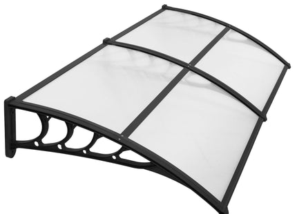 Deurluifel - Transparant - Kunststof - Uv - Bestendig - 200 x 100 cm - Zwart