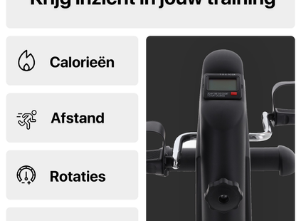Stoelfiets | Hometrainer | LCD Scherm | Instelbare Weerstand | Met Anti Slip Mat