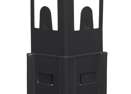 Opbergrek - Stellingkast - 675 KG - Metaal - 675 KG - Zwart - 150 x 75 x 30 cm - 2 Stuks
