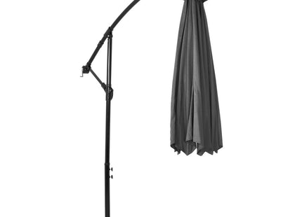 Zweef Parasol | Kantelbaar | Waterafstotend | Grafiet | Ø 350 CM