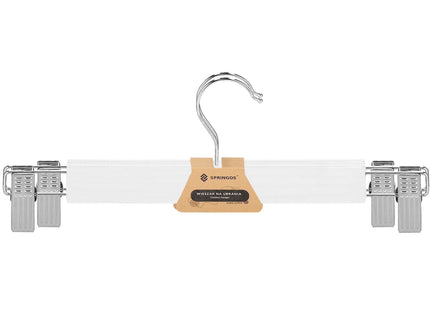 Kledinghangers met Klemmen - 2 Stuks - Draaibaar - Luxe - Inclusief Knijpers - Wit