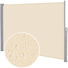 Windscherm - Tuinscherm - Oprolbaar - Waterbestendig - Staal - Aluminium - Lichtbeige - 350 X 180 CM
