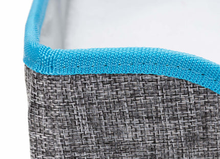 Kattenmand - Kattenhuis - Bed - Kussen - Krabpaal - 42 x 41 x 34 cm - Grijs - Blauw