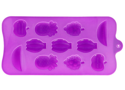 IJsblokjesvorm | IJsblokjes | Fruit | 11 Blokjes | Paars