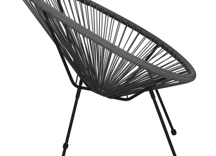 Tuinstoel - Draad - Rotan - Grijs  - 87 x 70 x 73 CM