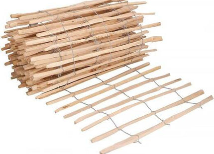 Schapenhek - Tuinhek - Hazelaarhout - 500x120 cm - Paalafstand - 7-9 cm - Bruin
