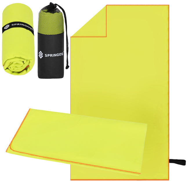 Strandmat | Strandkleed | Strandlaken | Zandvrij | 75 x 150 cm | Lichtgroen
