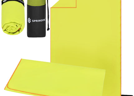 Strandmat | Strandkleed | Strandlaken | Zandvrij | 75 x 150 cm | Lichtgroen