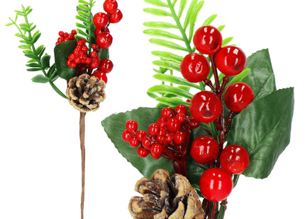 Kersttak | Decoratie | Rood | Middenstuk | 28 cm