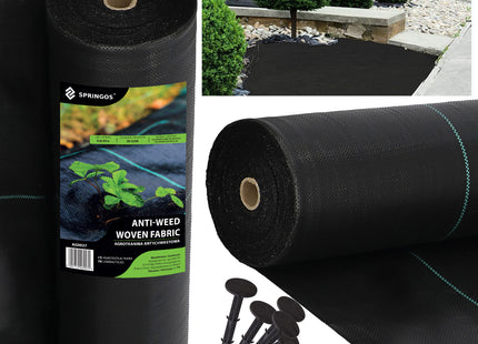 Worteldoek - Anti -Onkruid - Beschermfolie - 90g - 0,8X50M - Zwart