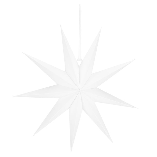 Kerst Ster | Papier | Opvouwbaar | 60 cm | Wit