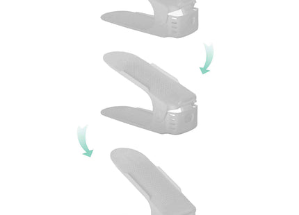 Schoenenrek - 1 Paar Schoenen - Schoenen Opbergsysteem - Hoogwaardig Kunststof - Grijs