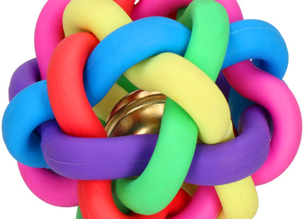 Kattenspeeltjes | Kattenspeelgoed | Hondenspeeltje | Rubber | Bal Met Bel | Multicolor | 7 cm