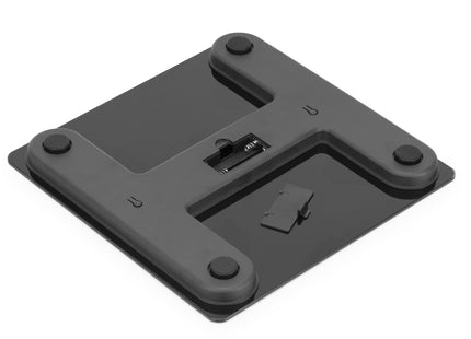 Weegschaal - Badkamerweegschaal -  Bluetooth -  Met Display - Elektronisch - Gehard Glas - 180 KG -  400 lbs -  App - 26 x 26 x 2 cm - Zwart