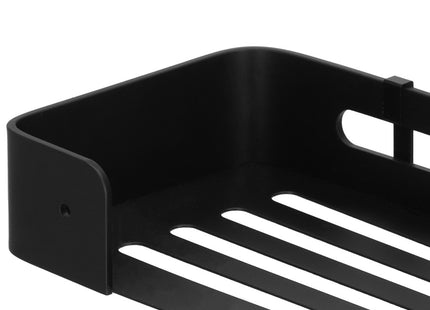 Doucherek | Badkamer Plank | Doucheplank | Aluminium | 32.5 cm | Zwart
