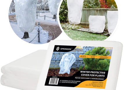 Vliesdoek - Plantenhoes -Plantenbescherming - 50g/M2 - 10x16 M - Wit