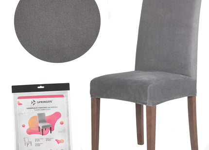 Stoelhoes - Voor Eetkamerstoelen - Met Stretch - Grijs