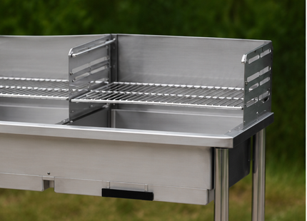Muntel® Camping Tafel Met Gootsteen - Buitenkeuken - RVS - Hoogteverstelbaar - Met Wasbak -  100x 50,5x 87 Cm