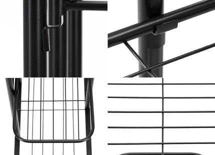 Plantenrek - Plantenstandaard - Bloemenstandaard - Bloementrap - Metaal - 6 - Laags - 105 x 44.5 x 22.5 CM