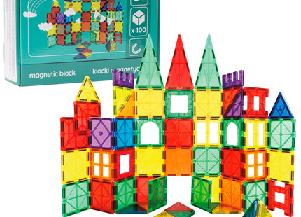 Springos® Magnetisch speelgoed - Speelgoed Kasteel - 100 Stuks - Montessori speelgoed - Speelgoed kinderen