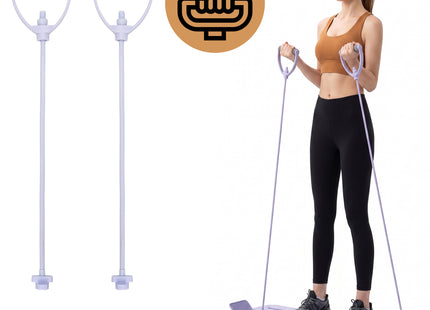 Pilates Reformer - Pilates Board - Buikspiertrainer - Fitnesstrainer - Multifunctioneel - Opvouwbaar - Paars - 150 Kg