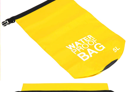 Waterdichte Tas - Rugzak - Drybag - 5 Liter - Geel