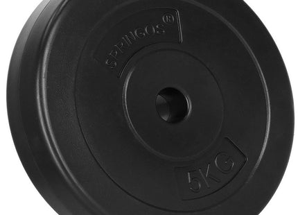 Halterschijf | 1 x 5 kg | Kunststof | Zwart