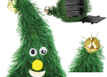Dansende Kerstboom - Spelen - Decoratie - Batterij - 16 cm - Groen