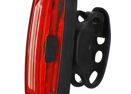 Fietslamp - Fietslicht - Fietsverlichting - Achterlicht fiets - LED - USB - Zwart/Rood