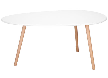 Salontafel - Scandinavische Stijl - Woonkamer - Eetkamer - Driehoekig - Wit - 100x50 cm