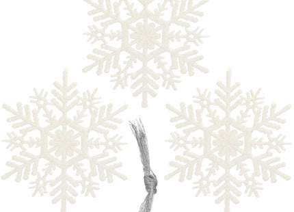 Kerstversiering | Kerstdecoratie Voor Binnen | Kersthanger | Sneeuwvlok | 10 cm | 3 Stuks
