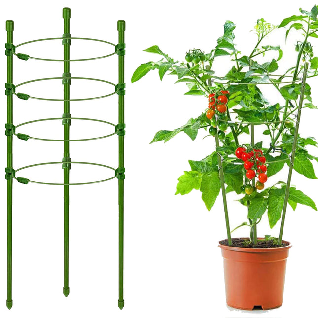 Plantensteun - Ringsteun - Bloemen - Groen - 120 Cm