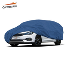 CarPassion Premium Autohoes - Beschermhoes - Waterdicht & Vorstbestendig - Maat L - Blauw - 430 x 455 cm