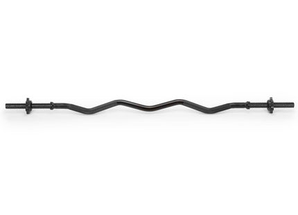 Actiget® Curlstang | Halterstang | Barbell | Chroomstaal | Verbogen | 120 cm | 25 mm | 2 Klemmen