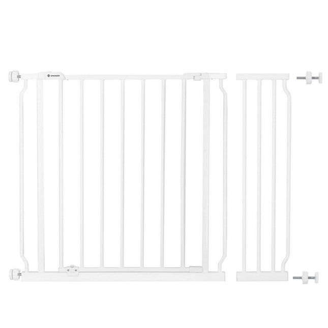 Traphekje | 92 - 100 cm | Traphek | Veiligheidshekje | Metaal | Wit