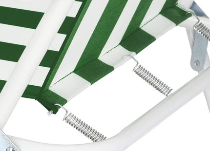 Campingstoel | Inklapbaar | Groen/Wit