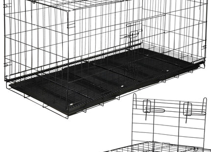 Hondenbench - Bench - Hond / Kat - 130 x 60 x 70 cm - Zwart