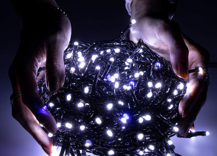Kerstverlichting | 18 m | 300 LED | Koel Wit +  Flitsblauw