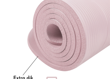 Yoga Mat | Extra Dik (15 mm) | Roze