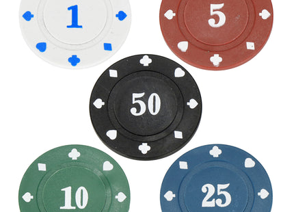Pokerset - 500 Chips - Inclusief Koffer - Poker