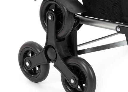 Boodschappentrolley - Boodschappenkrat - Met Twee Wielen - Grijs - Zwart - 42 L - 30 KG - 101 x 45 CM