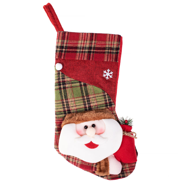 Kerstsok | Kerstversiering | Sneeuwpop | 42 CM