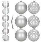 Kerstballen | 6 Stuks | 15 cm | Zilver