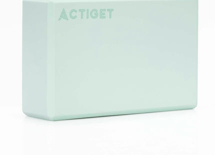 Actiget® Yoga Blok - Yoga Cube - Pilates Blok - Balans - Rekoefeningen - EVA-schuim - Mintgroen - 7,5 X 23 X 15 Cm