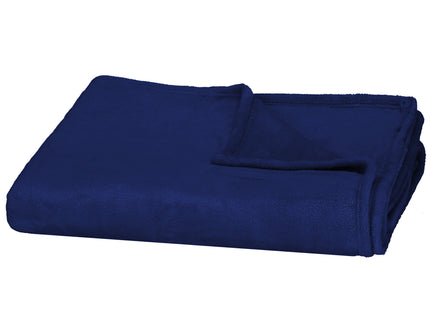 Plaid | Sprei | Deken | 200 x 220 cm | Pluche | Blauw