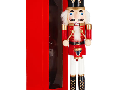 Notenkraker Kerst | 38 cm | Goud/Rood/Wit/Zwart