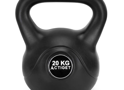Actiget® Kettlebell | Ergonomische Handgreep | Zwart | 20 kg