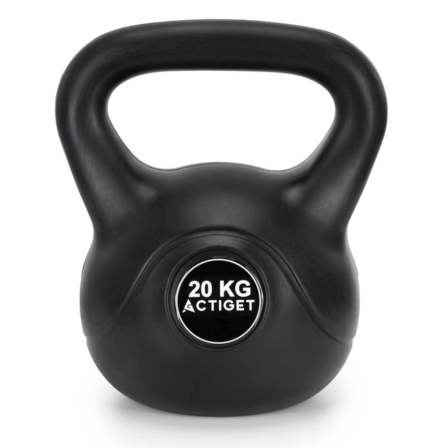 Actiget® Kettlebell | Ergonomische Handgreep | Zwart | 20 kg